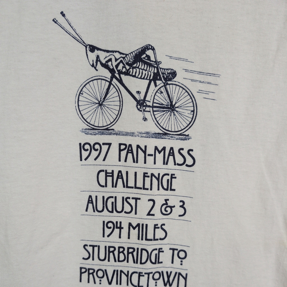 Vintage 1997 Pan-Mass Challenge Ringer T Shirt Large - Picture 7 of 7